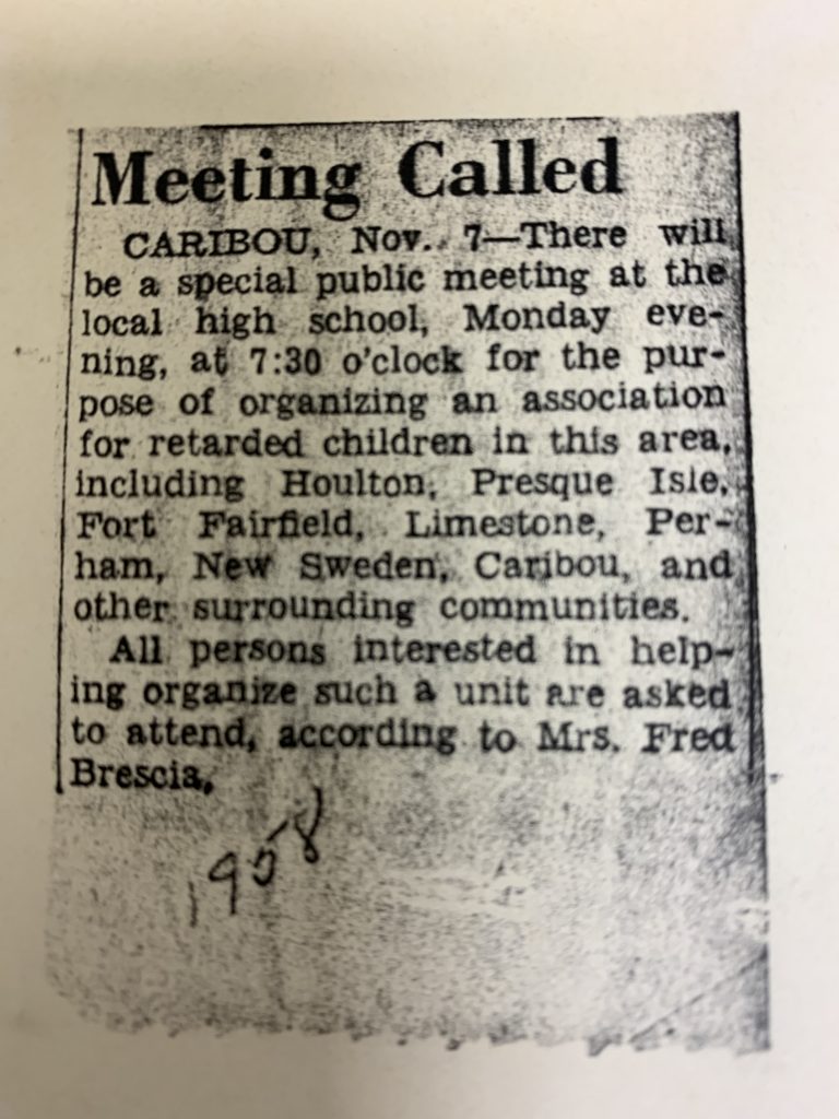A newspaper article from 1958